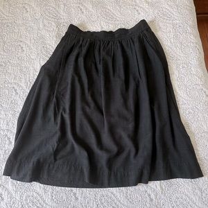 Black GAP midi skirt